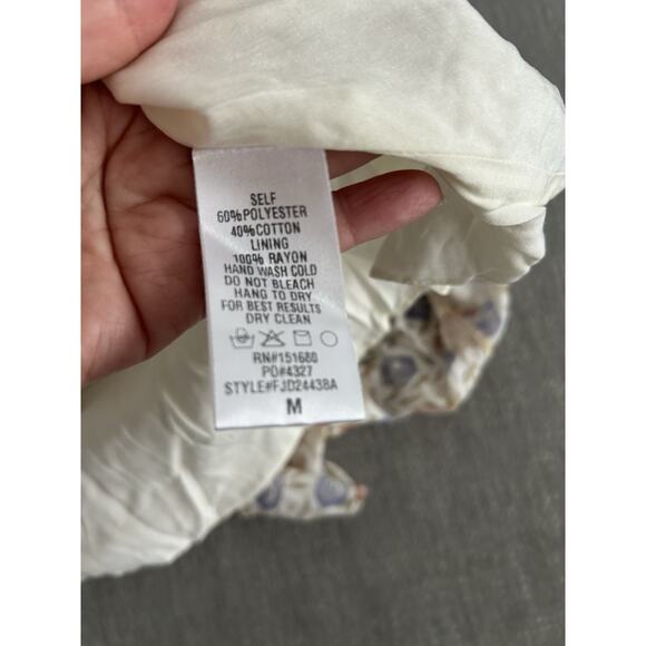 Storia Floral Femenine Romantic Babydoll Mini Dress M Fairy Coquette Spring - Picture 16 of 16